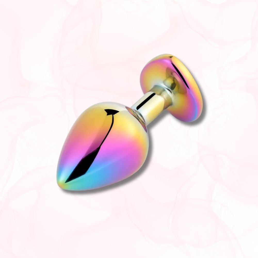 Plug Anal Coeur <br> Le Diamant de Chrome - Mon Plug Anal