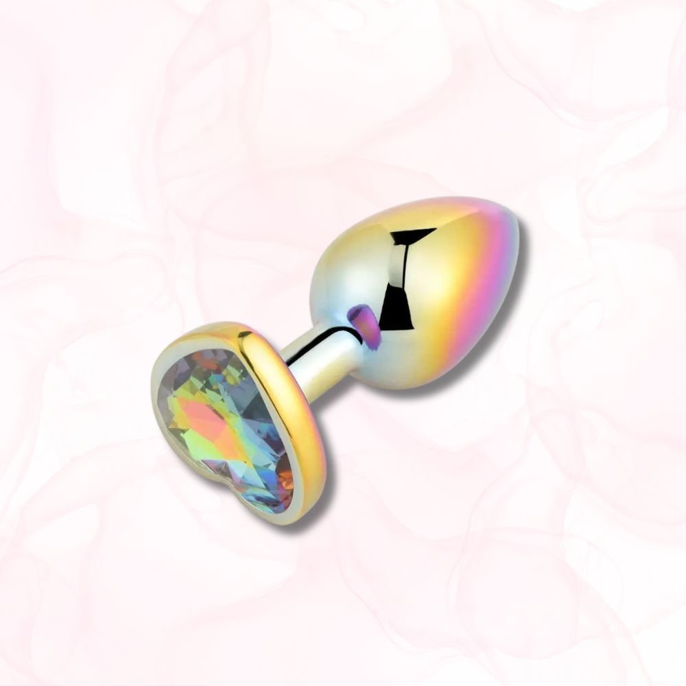 Plug Anal Coeur <br> Le Diamant de Chrome - Mon Plug Anal