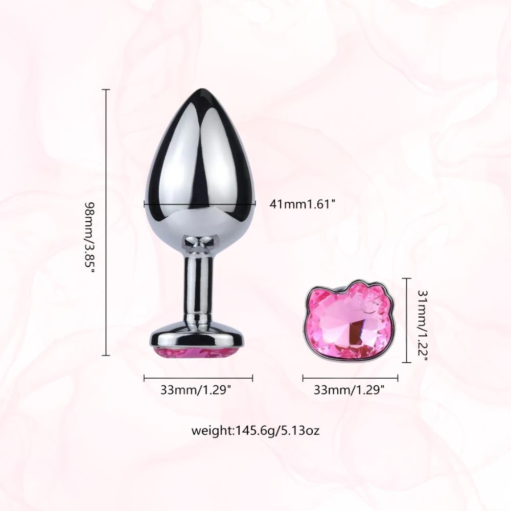 Plug Anal Diamant <br> Hello Kitty Plug - Mon Plug Anal