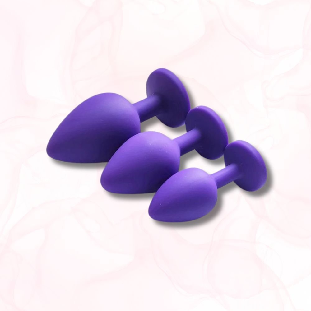 Plug Anal Diamant <br> Le Silicone Luxueux Violet - Mon Plug Anal