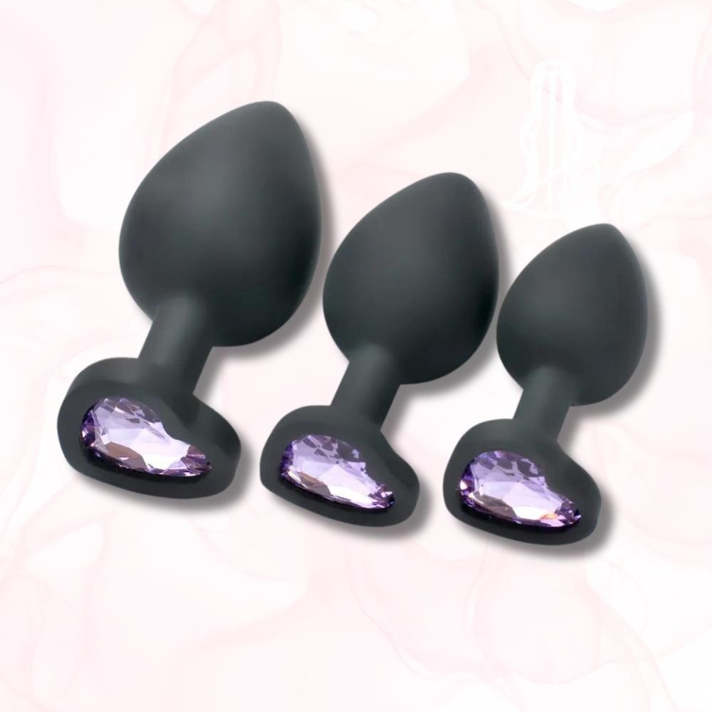 Plug Anal Silicone <br> Un Trio de Bonheur - Mon Plug Anal