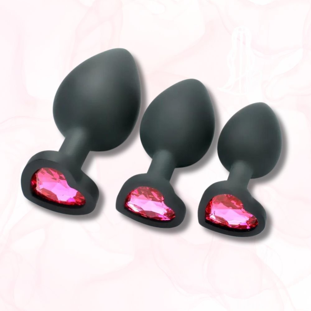 Plug Anal Silicone <br> Un Trio de Bonheur - Mon Plug Anal