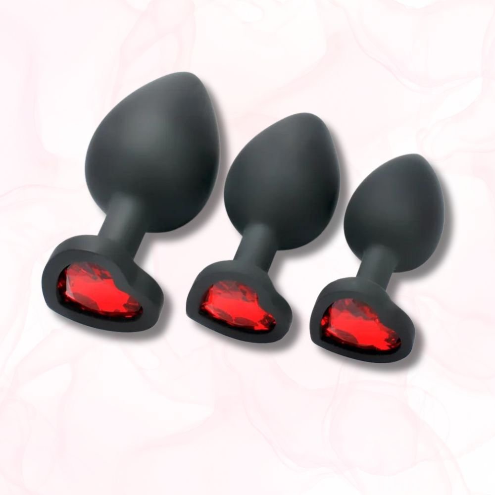 Plug Anal Silicone <br> Un Trio de Bonheur - Mon Plug Anal